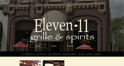Desktop Screenshot of eleven11grille.com